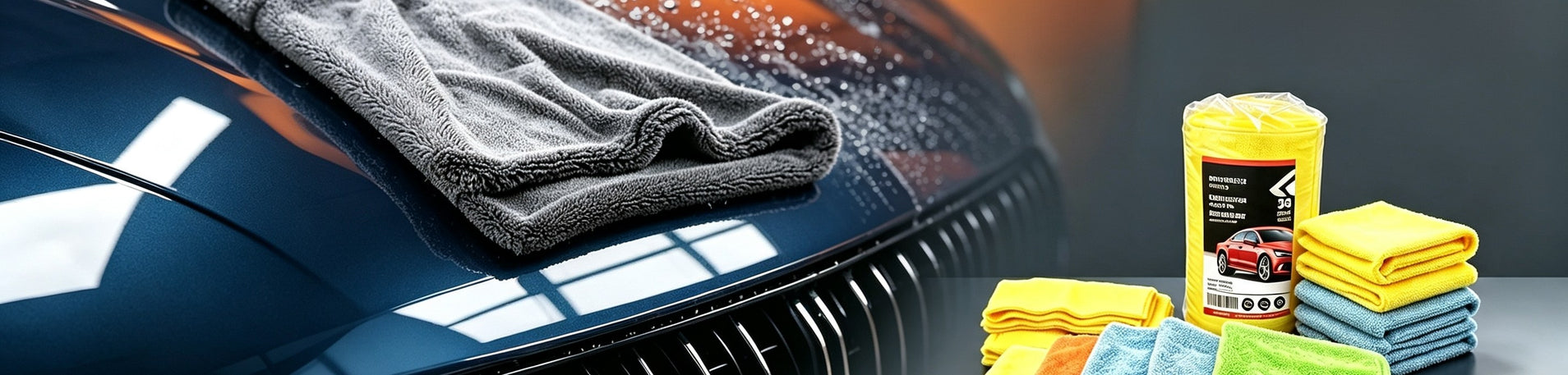 Auto detailing microfiber towels